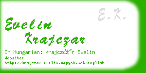 evelin krajczar business card